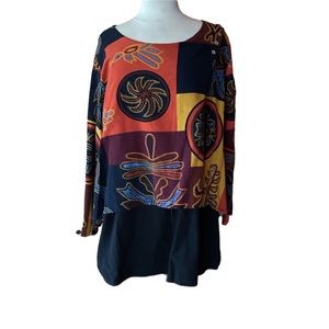 Gracila Multi-Color, Linen Blouse